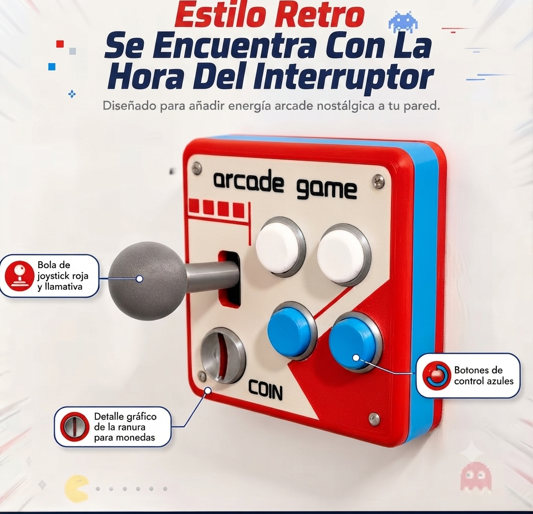 Mini Arcade Interruptor Retro